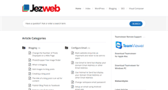 Desktop Screenshot of jezweb.info