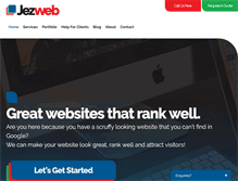Tablet Screenshot of jezweb.com.au